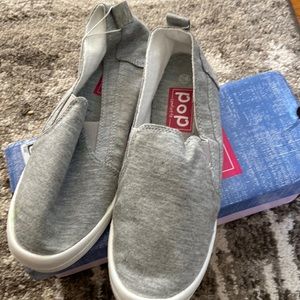 Grey Jersey slip in casual shoes size 7.5 women